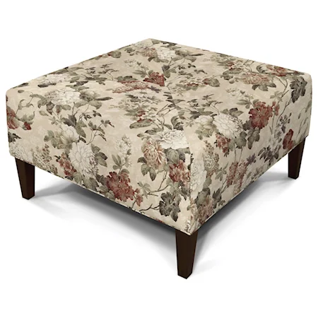 Sleek and Sophisticated, Square Ottoman with Modern Style